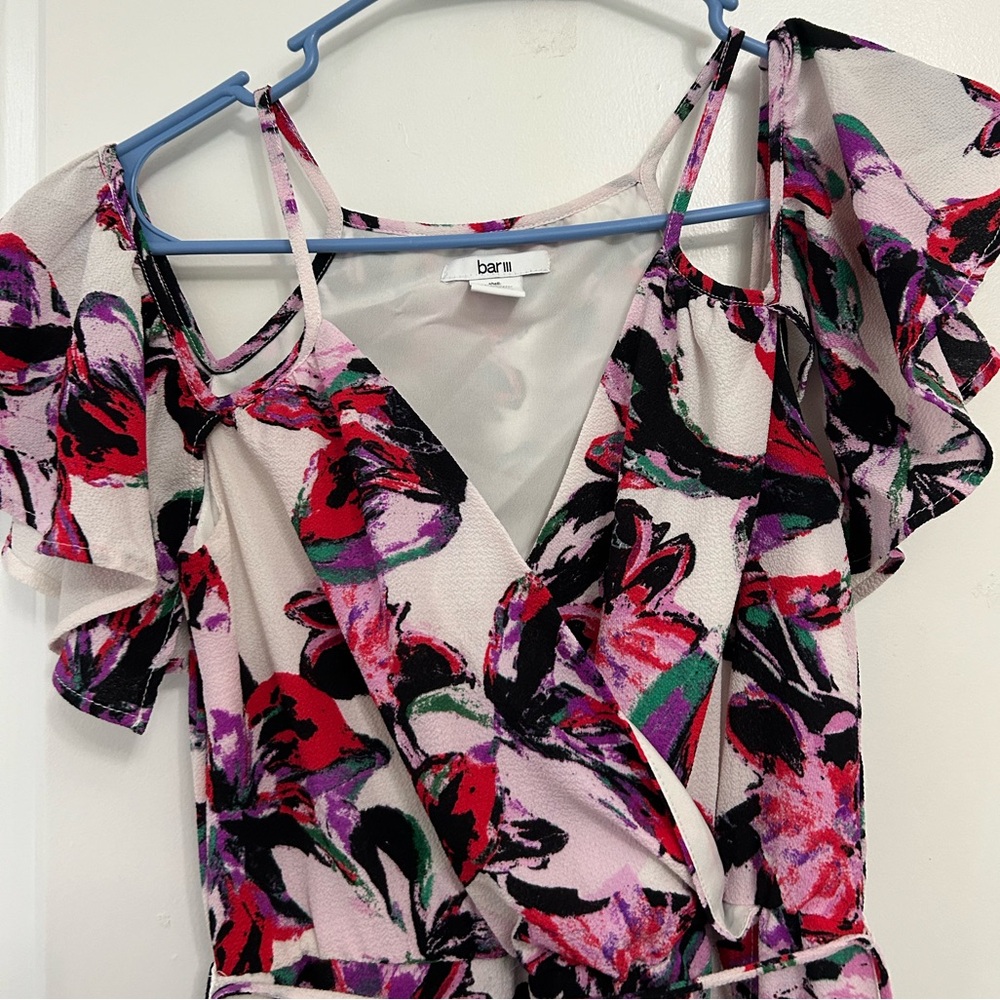 Bar III Hibiscus Bayou Flower Maxi Dress